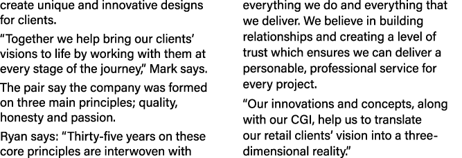 create unique and innovative designs for clients   Together we help bring our clients  visions to life by working wit   