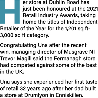 Her store at Dublin Road has just been honoured at the 2021 Retail Industry Awards, taking home the titles of Indepen   