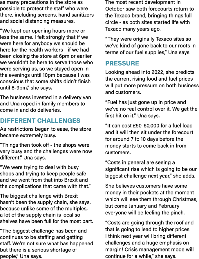 as many precautions in the store as possible to protect the staff who were there, including screens, hand sanitizers    