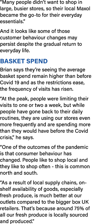  Many people didn t want to shop in large, busier stores, so their local Maxol became the go-to for their everyday es   