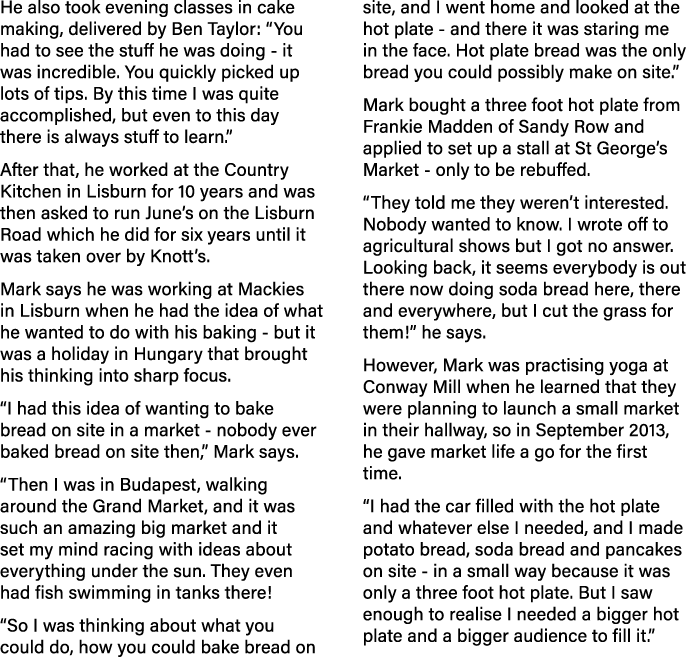 He also took evening classes in cake making, delivered by Ben Taylor:  You had to see the stuff he was doing - it was   