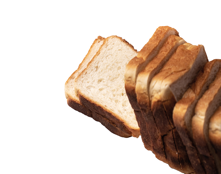 Bread isolated on white background 