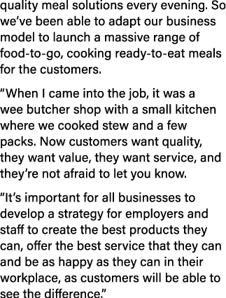 quality meal solutions every evening  So we ve been able to adapt our business model to launch a massive range of foo   