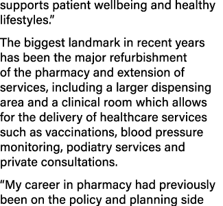 supports patient wellbeing and healthy lifestyles   The biggest landmark in recent years has been the major refurbish   