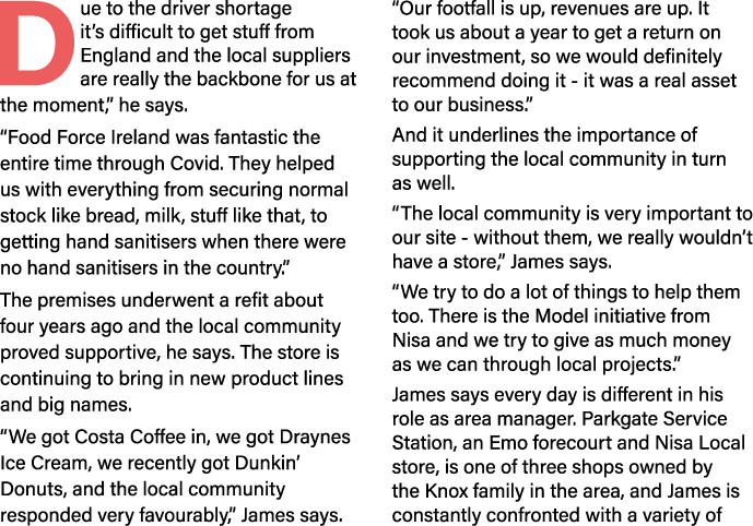 Due to the driver shortage it s difficult to get stuff from England and the local suppliers are really the backbone f   