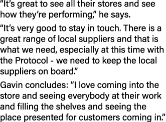 It s great to see all their stores and see how they re performing,  he says   It s very good to stay in touch  There   