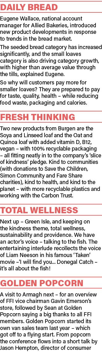 Daily Bread Eugene Wallace, national account manager for Allied Bakeries, introduced new product developments in resp   