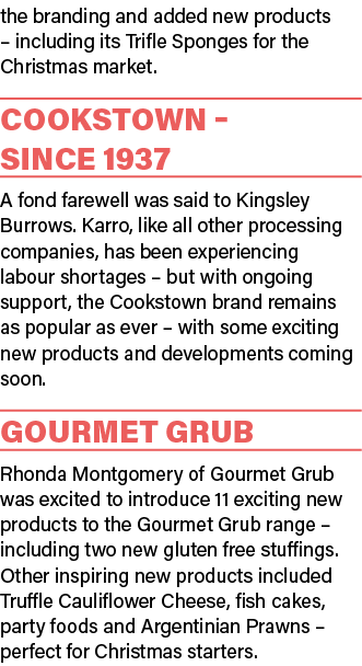 the branding and added new products   including its Trifle Sponges for the Christmas market  Cookstown   since 1937 A   