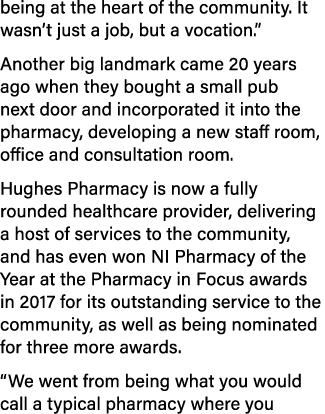 being at the heart of the community  It wasn t just a job, but a vocation   Another big landmark came 20 years ago wh   