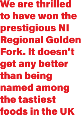 We are thrilled to have won the prestigious NI Regional Golden Fork  It doesn t get any better than being named among   