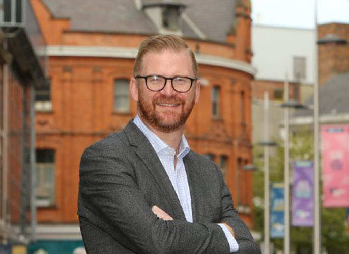 Simon Hamilton who now works for Glandore in Arthur Street, Belfast, Northern Ireland, Wednesday, 11th September 2019.  (Photo by Paul McErlane for the Belfast Telegraph)