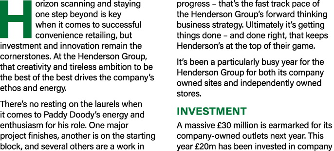 Horizon scanning and staying one step beyond is key when it comes to successful convenience retailing, but investment...