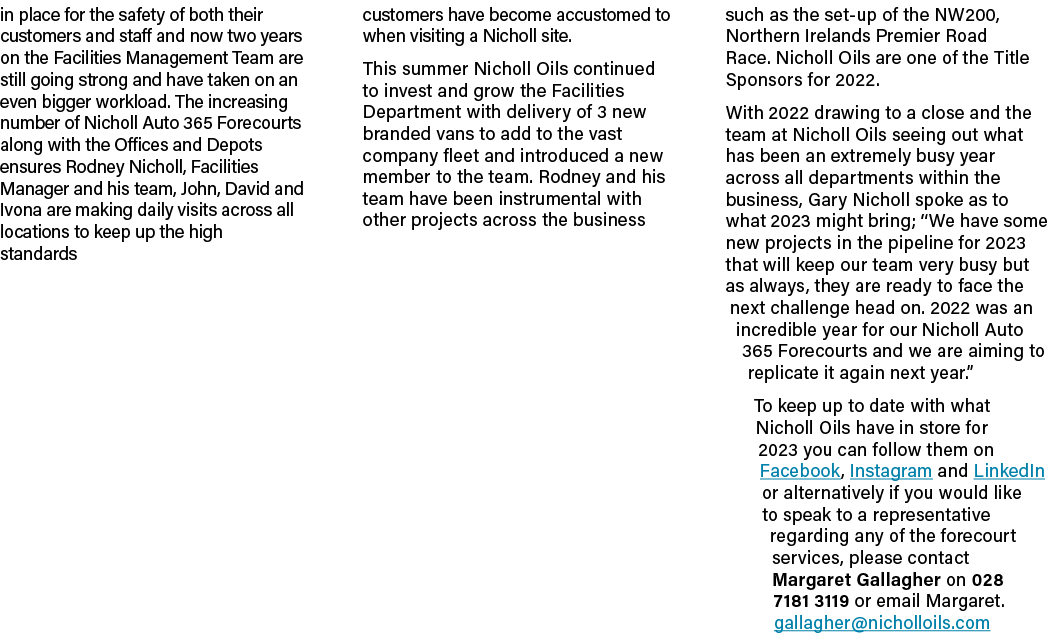in place for the safety of both their customers and staff and now two years on the Facilities Management Team are sti...