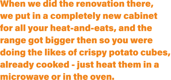 When we did the renovation there, we put in a completely new cabinet for all your heat and eats, and the range got bi...
