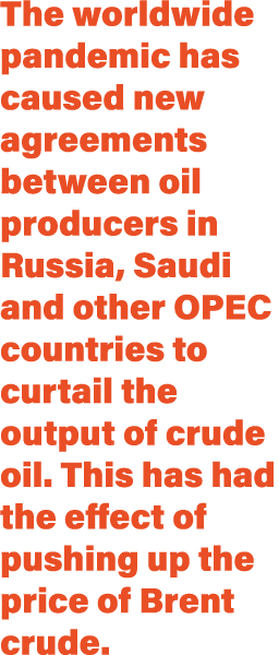 The worldwide pandemic has caused new agreements between oil producers in Russia, Saudi and other OPEC countries to c   