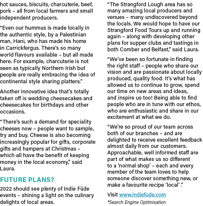 hot sauces, biscuits, charcuterie, beef, pork   all from local farmers and small independent producers   Even our hum   