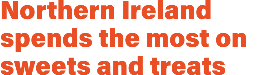 Northern Ireland spends the most on sweets and treats