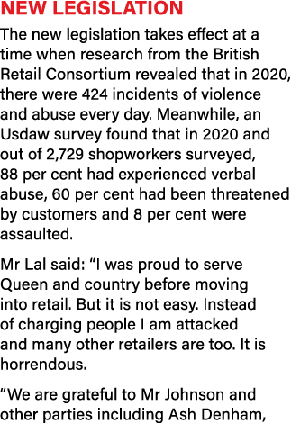 New legislation The new legislation takes effect at a time when research from the British Retail Consortium revealed    
