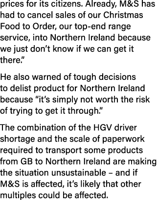 prices for its citizens  Already, M&S has had to cancel sales of our Christmas Food to Order, our top-end range servi   