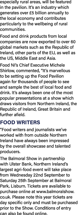 especially rural areas, will be featured in the pavilion  It s an industry which generates over  5 billion annually t   