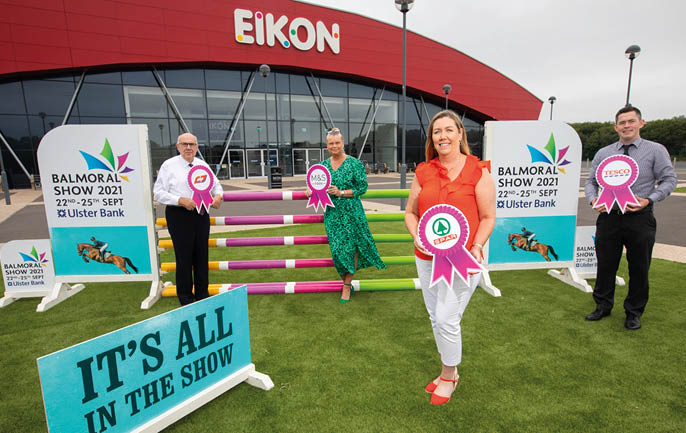 Bronagh Luke (front) from Henderson Group at the Platinum Sponsor launch of the Balmoral Show recently  SPAR NI is celebrating 10 years as a Platinum Sponsor of The Show, which takes place from 22   25 September 2021 