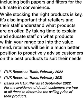 including both papers and filters for the ultimate in convenience  While stocking the right products is key, it s als   