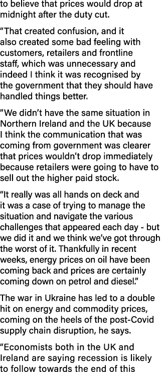 to believe that prices would drop at midnight after the duty cut   That created confusion, and it also created some b   