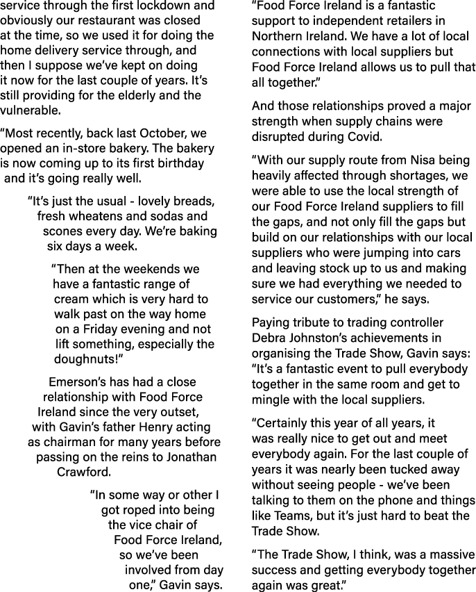 service through the first lockdown and obviously our restaurant was closed at the time, so we used it for doing the h   