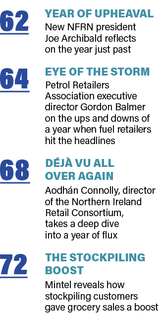 62 Year of upheaval New NFRN president Joe Archibald reflects on the year just past 64 Eye of the storm Petrol Retail   