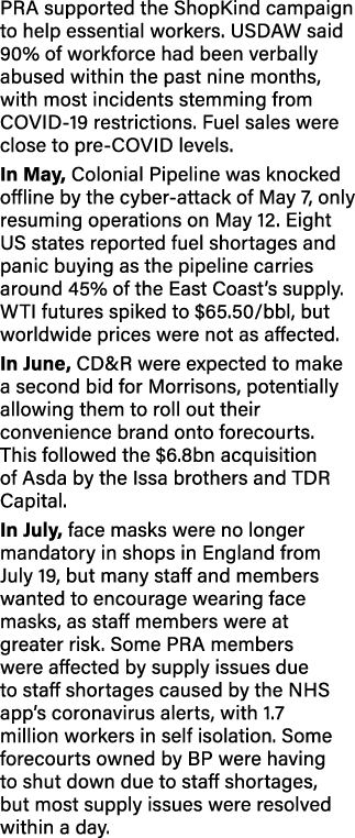 PRA supported the ShopKind campaign to help essential workers  USDAW said 90% of workforce had been verbally abused w   