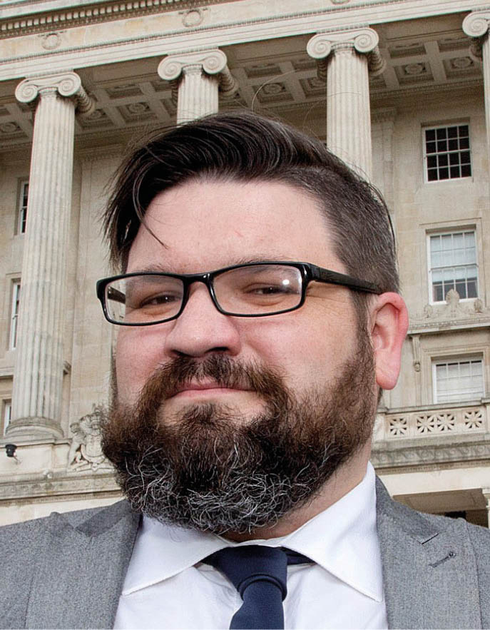 Copyright Kevin Cooper Photoline: Aodhán Connolly, Director of the Northern Ireland Retail Consortium (NIRC), has launched its Policy Agenda for the forthcoming Assembly elections and beyond at Parliament Buildings, Stormont on Friday, 2 October 2015  The 8-page document highlights the contribution that retail makes to Northern Ireland communities, the supply chain and the economy  It also sets out the changes that are needed to ensure the growth and continued success of the industry which is the region s largest private sector employer 