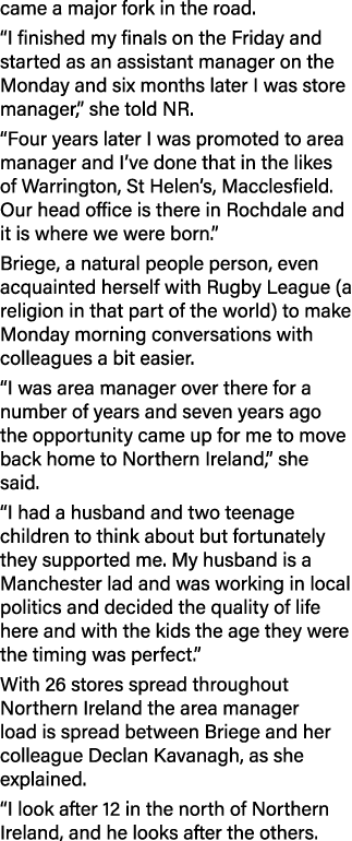 came a major fork in the road   I finished my finals on the Friday and started as an assistant manager on the Monday    
