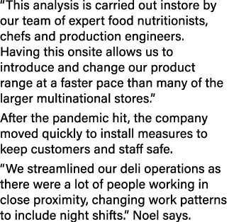  This analysis is carried out instore by our team of expert food nutritionists, chefs and production engineers  Havin   
