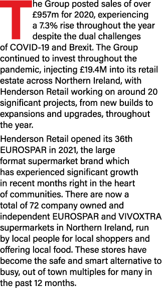 The Group posted sales of over  957m for 2020, experiencing a 7 3% rise throughout the year despite the dual challeng   