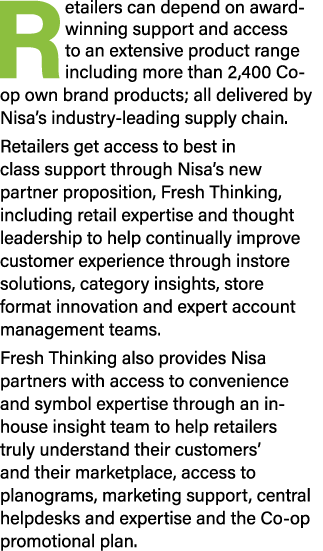 Retailers can depend on award-winning support and access to an extensive product range including more than 2,400 Co-o   