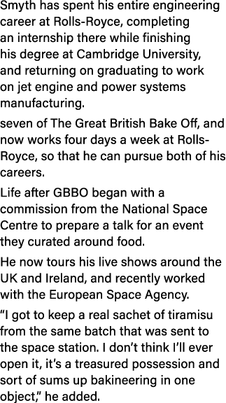 Smyth has spent his entire engineering career at Rolls-Royce, completing an internship there while finishing his degr   