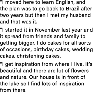  I moved here to learn English, and the plan was to go back to Brazil after two years but then I met my husband and t   