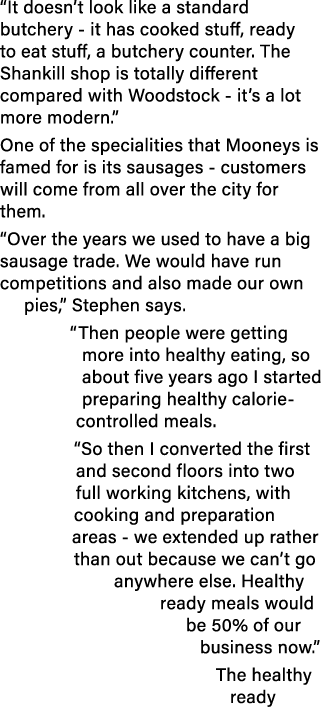  It doesn t look like a standard butchery - it has cooked stuff, ready to eat stuff, a butchery counter  The Shankill   