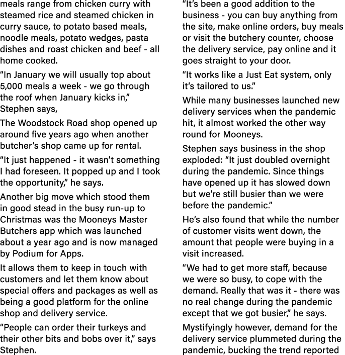 meals range from chicken curry with steamed rice and steamed chicken in curry sauce, to potato based meals, noodle me   