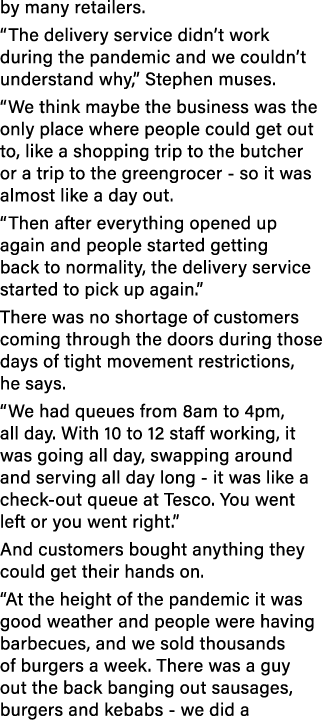 by many retailers   The delivery service didn t work during the pandemic and we couldn t understand why,  Stephen mus   