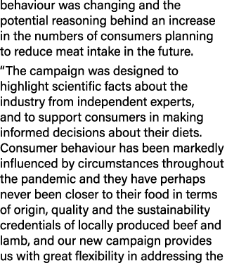 behaviour was changing and the potential reasoning behind an increase in the numbers of consumers planning to reduce    