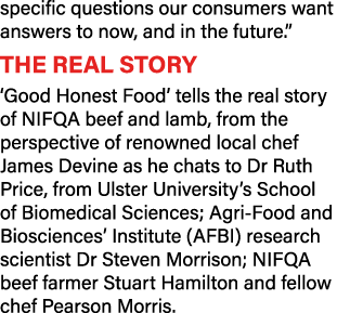 specific questions our consumers want answers to now, and in the future   The real story  Good Honest Food  tells the   
