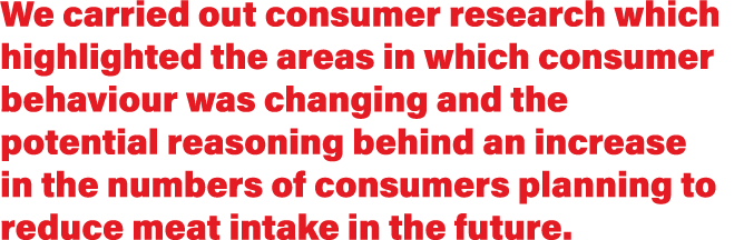 We carried out consumer research which highlighted the areas in which consumer behaviour was changing and the potenti   