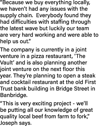  Because we buy everything locally, we haven t had any issues with the supply chain  Everybody found they had difficu   