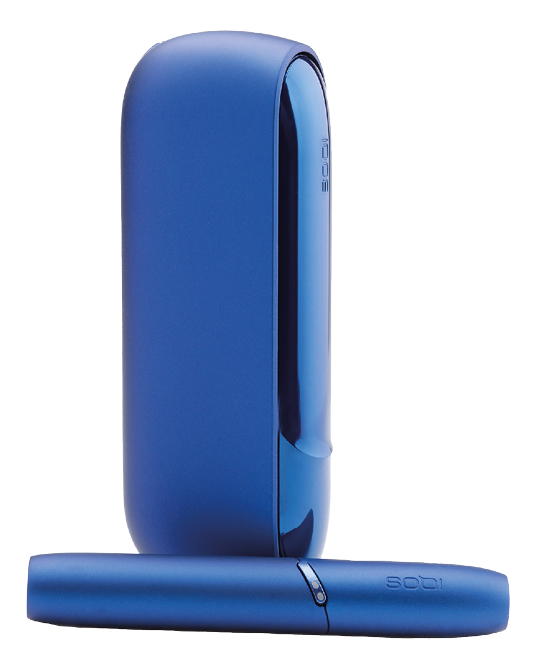 Samara, Russia - April 23, 2021  Electronic cigarette, tobacco heating system Iqos  isolated on white background 