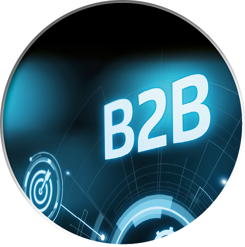 B2B Business Company Commerce Technology Marketing concept 