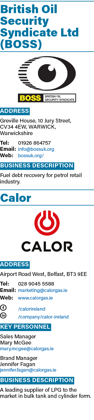 British Oil Security Syndicate Ltd (BOSS)  Address Greville House, 10 Jury Street, CV34 4EW, WARWICK, Warwickshire Te   