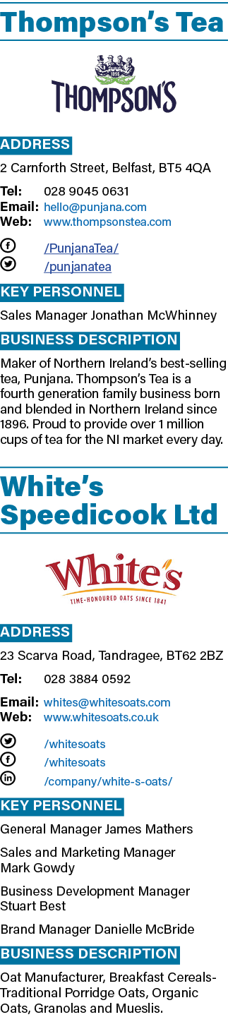Thompson s Tea  Address 2 Carnforth Street, Belfast, BT5 4QA Tel: 028 9045 0631 Email: hello punjana com Web: www tho   