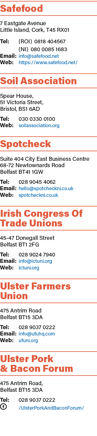 Safefood 7 Eastgate Avenue Little Island, Cork, T45 RX01 Tel: (ROI) 0818 404567 (NI) 080 0085 1683 Email: info safefo   