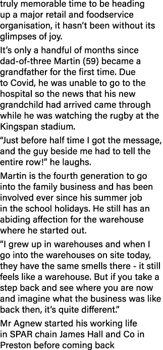 truly memorable time to be heading up a major retail and foodservice organisation, it hasn t been without its glimpse   
